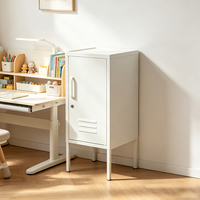 Armoire de rangement industrielle en métal colorée pour chambre à coucher
