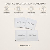 Lingettes humides emballées individuellement pour le nettoyage quotidien des surfaces, fraîcheur et humidité portables, commodité, vente en gros OEM, approvisionnement en vrac