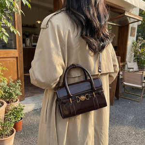 Bolso retro de moda para mujer, bolso de hombro de cuero PU de moda para mujer, bolso tipo silla de montar muy vendido - Product Image 3