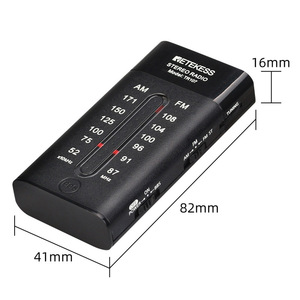 RetekeSS Pocket Mini Portable Radio FM AM Dual Band 41x82x16mm Battery Powered Manual Tuning - Product Image 1
