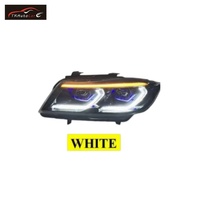 Feux avant TR pour BMW Série 3 E90, nouveau design, double couleur, accessoires auto, phares LED 2005-2012 V2, fumés extraordinairement