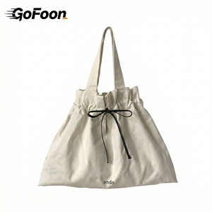 Bolsas <span class=keywords><strong>de</strong></span> Mano <span class=keywords><strong>de</strong></span> Algodón Sencillas y Bonitas al por Mayor con Asas <span class=keywords><strong>de</strong></span> Cuerda, Bolsas Blancas con Cordón para la Escuela o el <span class=keywords><strong>Trabajo</strong></span>, Plegables - Product Image 1