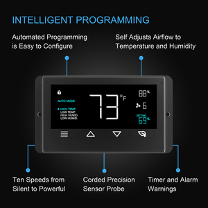 Hiệu suất cao phát triển phòng lưu thông không khí 4 inch Inline Duct Fan AC thông gió Kit với bộ lọc Carbon thép không gỉ Kẹp - Product Image 3