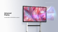Tableaux blancs interactifs numériques 4K à écran plat multi-touch pour l'extérieur, disponibles en plusieurs tailles d'écran, fournis directement par l'usine