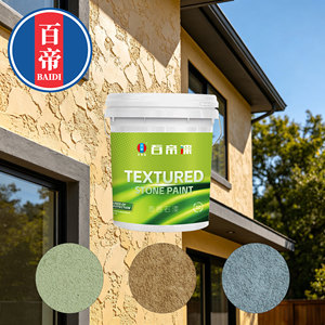 Pintura Acrílica para Paredes de Alta Adhesión, a Base de Agua, <span class=keywords><strong>con</strong></span> Textura, Ideal para Revestimiento Decorativo de Paredes Exteriores - Product Image 5