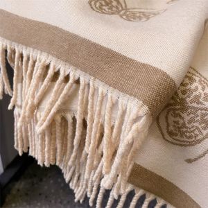 Écharpe Jacquard Double Face Épaisse de Haute Qualité, Hiver, Mignon Papillon, Grands Châles pour Femmes YHK0031 - Product Image 4