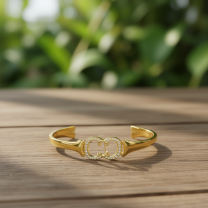 กำไลข้อมือแฟชั่น สแตนเลสสตีล 316L ชุบทอง PVD ทนทาน ใช้งานได้ยาวนาน - Product Image 3
