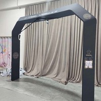 Machine à selfie kiosque vidéo cabine aérienne gonflable Led 360 boîtier de photomaton Selfie vidéo accessoires gratuits ciel