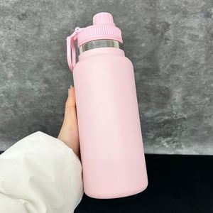 32oz Non Spill Wide Mouth Stainless Steel Water <b>Bottle</b> with Portable Drinking Spout Lid for Sports Gym Travel School Camping - Product Image 2