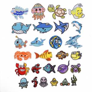 High Quality Custom Special Design Marine Animals Fish Embroidery Patch for Clothes - Product Image 1