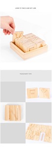 Wooden Double Side Lettera Sensoriale Bordo di <span class=keywords><strong>Legno</strong></span> di Alfabeto Tracing Consiglio <span class=keywords><strong>Montessori</strong></span> Lettera di Apprendimento Giocattolo per I Bambini - Product Image 6