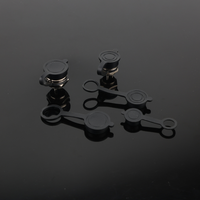 Capuchon étanche pour connecteur de charge mâle à 3 broches GX16/20 pour montage sur panneau, avec capuchon anti-poussière intégré 12MM
