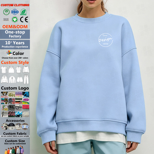 เสื้อสเวตเชิ้ตคอกลมผ้าฝ้ายเฟรนช์เทอร์รี่เนื้อนุ่ม พิมพ์ลายสกรีน พรีเมียม โลโก้สั่งทำได้ หลายสี แบบเปล่า - Product Image 1