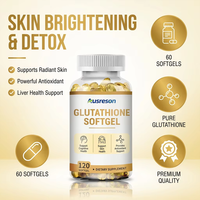 Capsules molles de L-glutathion OEM 500 mg pour le blanchiment de la peau, supplément de collagène et vitamines de beauté, vente en gros de gélules de L-glutathion
