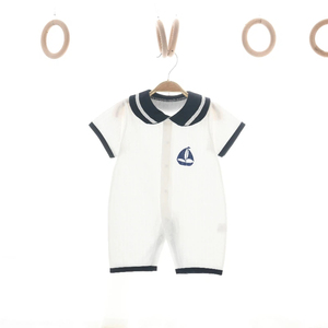 Conjunto de Regalo para Bebé Recién Nacido Estilo Marinero de Algodón, Kit de Ropa Náutica con Conjunto Completo, Gorro, Botitas y Almohada para Baby Shower - Product Image 4