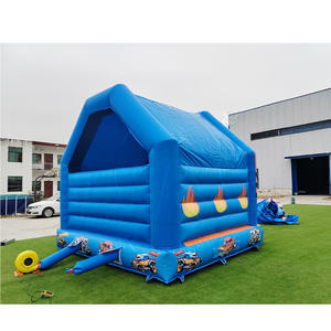 Château gonflable professionnel de grande taille 13x13 avec logo personnalisé, château gonflable de course automobile pour enfants - Product Image 4