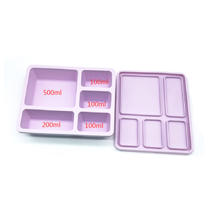 Conteneurs de stockage alimentaire en silicone de qualité supérieure pour la cuisine, avec couvercles étanches, pour congélation - Product Image 5