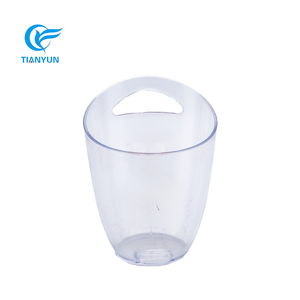 Tùy chỉnh khách sạn rượu sâm banh rượu vang đỏ công suất nhỏ nhựa rõ ràng Xô đá với tay cầm - Product Image 2