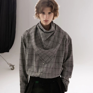 <span class=keywords><strong>Chemise</strong></span> à manches longues à carreaux détachable pour <span class=keywords><strong>homme</strong></span>-Automne 2025 Nouvelle version - Product Image 1