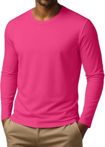 Maglie Termiche da <span class=keywords><strong>Uomo</strong></span> a Collo Alto Finto a Maniche Lunghe, Tinta Unita, Design Semplice, Casual, per Autunno - Product Image 3