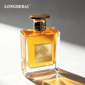 Luxury Men Perfume <b>Spray</b> <b>Bottle</b> Clear Square Crimp <b>Empty</b> Rectangle Polish 30ml 50ml 100ml Glass Perfume <b>Bottle</b> with Zamac Cap - Product Image 1