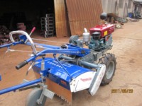 Mini-tracteur à deux roues, petit tracteur agricole à moteur diesel