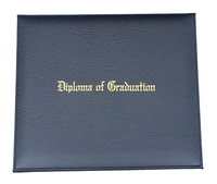 Couverture de diplôme imprimée 8.5 ''x 11'' en similicuir rembourré titulaire de diplôme certificat de graduation couvre la taille de la lettre (noir)