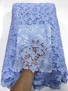 Zeal, encaje soluble en agua suave de alta calidad, el más nuevo cordón grande, tela de encaje Aso Ebi, elegante y cómodo Colthe para mujeres nigerianas - Product Image 5