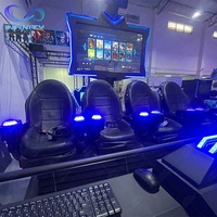 Jeux de parc d'attractions pour enfants, Vr, simulateur de vaisseau spatial, Machine de tir, jeu multijoueur, 9D, cinéma, 4 sièges, Vr, parc à thème