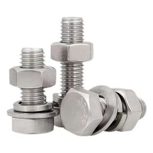 Fabrication en acier inoxydable DIN933 boulon hexagonal et écrou boulons et écrous en acier inoxydable - Product Image 1