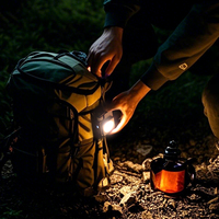 Lanterne de camping portable rechargeable, lampe de travail LED haute intensité, projecteur lumineux pour le camping en plein air, la chasse