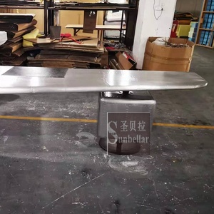 Muebles de aviación personalizados, mesa de Metal de aluminio, estilo avión, escritorio de ala con cajones, aviador hecho a mano - Product Image 5