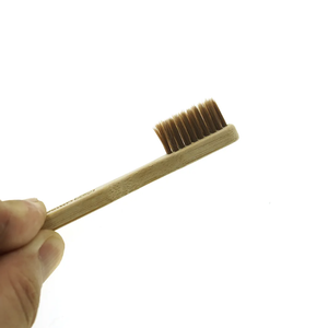 Mini Größe 8cm Holzgriff Bambus Zahnbürste Mehrzweck-Familien packung Haustier bürste für Reisen mit Hunden Katzen - Product Image 6