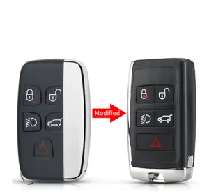 Nova chave de substituição para carro, 10x, chave de carro para jaguar f-pace f, xe xf e xj, capa de chave remota atualizada, com 5 botões
