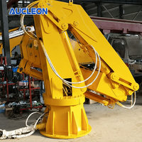 Grue de pont ergonomique fabriquée en Chine avec flèche articulée, grue à flèche articulée avec treuil, grue pliable pour quai