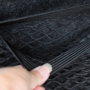 Car Trunk Organizer Velcro Mesh Net Black Storage Bag For Car Interior General Use - Product Image 2