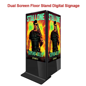 Kingone thâm quyến 43 55 inch tầng đứng Full HD Áp phích kỹ thuật số Double Sided LCD dọc quảng cáo hiển thị - Product Image 2