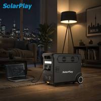 Station d'alimentation portable Solarplay 3600W, générateur solaire 3840Wh, entrepôt Allemagne, livraison en 1 à 3 jours, alimentation de secours à domicile