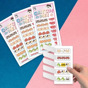 Cartes promotionnelles à numéro de série variable avec languette, impression offset couleur, service d'expédition rapide - Product Image 1