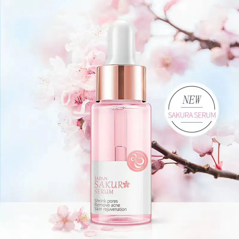 Private label Korean Face care products white beauty smooth Skin Care The cherry blossom serum