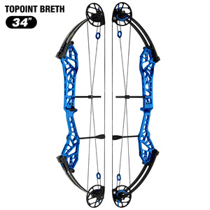 Arco Compuesto Topoint Archery Breth 34 para Tiro al Blanco, con Cuerpo y Levas CNC, Palas Gordon, Cuerda BCY, para Uso Exterior, 3.4lbs, para Zurdos - Product Image 3
