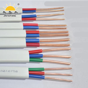 Ev İçin Düşük Gerilim Bakır Tel BVVB Tipi 1.5mm <span class=keywords><strong>2</strong></span>.5mm 4mm PVC İzoleli Elektrik Kablosu - Product Image 1