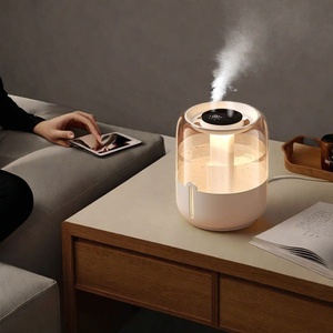 Humidificateur ultrasonique mini 6,8 L grande capacité à lumière chaude, diffuseur de brume froide portable pour bureau et maison, aromathérapie, purificateur d'air - Product Image 2