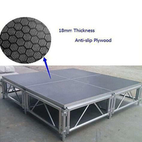 Scène en aluminium avec installation facile, normes de sécurité élevées, plateforme de scène portable adaptée aux concerts