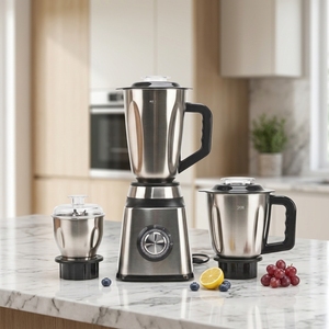 Licuadora Personalizada 3 en 1, Molinillo de Smoothies, Licuadora Eléctrica de Acero Inoxidable para el Hogar, 1.5L, Utensilios de Cocina para Frutas - Product Image 4