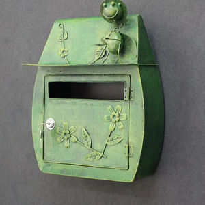 Boîte aux lettres murale décorative en fer forgé, style rétro européen, pour villa, usage domestique, vente en gros - Product Image 3