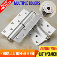 Charnière hydraulique invisible à amortisseur réglable pour portes cachées, charnière à fermeture douce