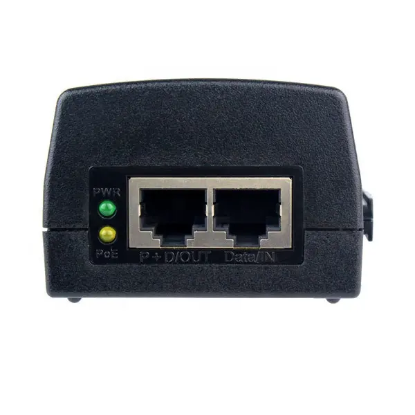 2 Port Ethernet Injector Power Supply Adapter for CCTV IP Camera 1000Mbps Gigabit 30W POE Injector Adapter Switch