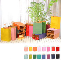 Sac à provisions de luxe en papier kraft personnalisé imprimé avec votre propre logo avec poignées