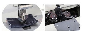 Máquina de coser plana de doble aguja de alta velocidad con accionamiento directo 8452D, tipo chino, precio de máquina de coser - Product Image 4